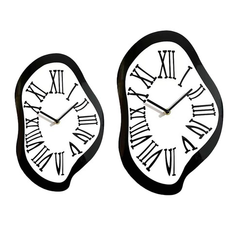 Melting clock roman numeral - roman,