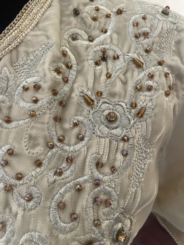 Beige hand beaded o07 26 - beige,