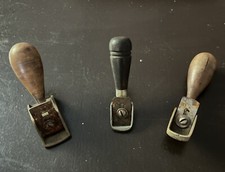 3 VINTAGE WOODEN TAIL HANDLE