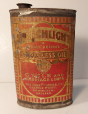 CARRAIGE LAMP CHEMICO TIN & Contents SEARCHLIGHT SMOKELESS BURNING OIL CYCLE