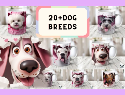 Cute dog mug effect - mug, effect-