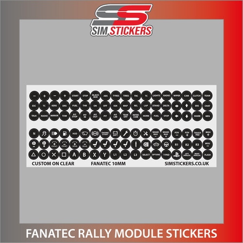Clear black fanatec - fanatec, rally