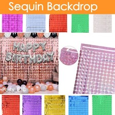 Sequins Foil Backdrop Fringe