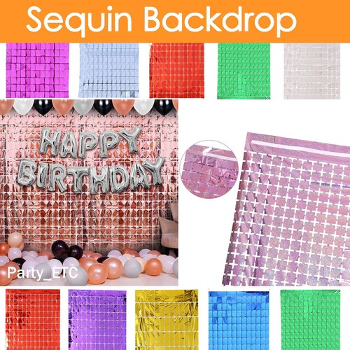 Sequins foil backdrop fringe - sequins,