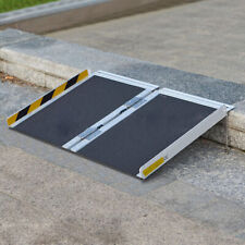 Lightweight Portable Folding Wheelchair Ramp Scooter Mobility w/ Carry Handle