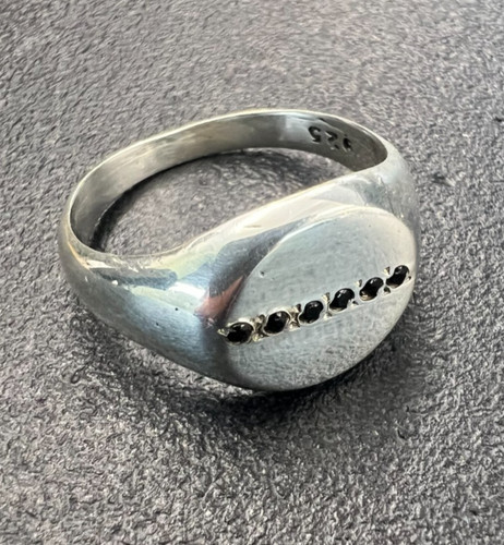 925 sterling silver oval - silver,