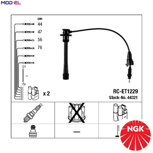 Ignition cable kit 44321 - cable,