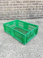 USED 32 Litre VENTILATED Euro Stacking Box - Green