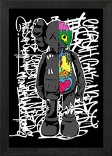 Kaw Kaws Bearbrick Art Framed