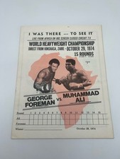Muhammad Ali Vs George Foreman I Was There Boxing Program Original Vintage