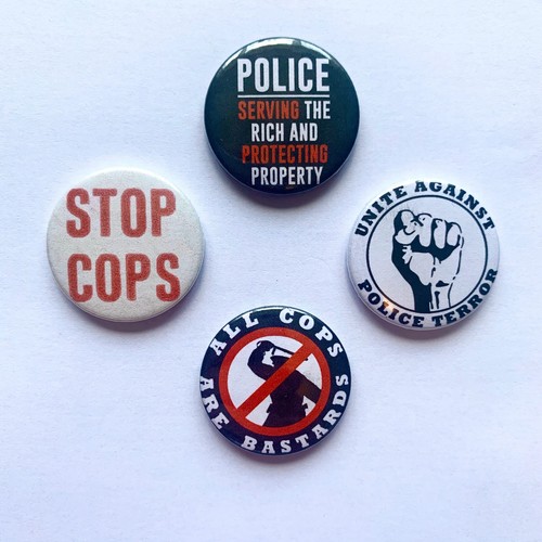 Police protest badges - 4,