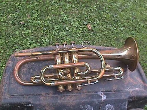 Vintage cornet bent bell parts - cornet,