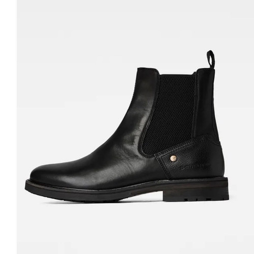 Star raw black leather - g-star,