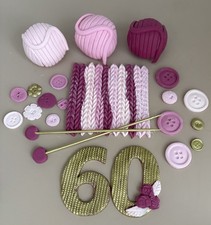 Knitting Wool Cake Topper