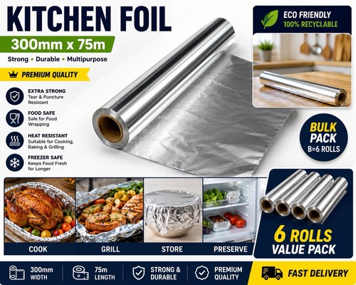 Kitchen foil 300mm 75m - 75m, |