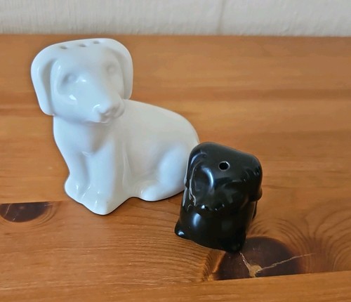White dog black - white, &
