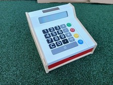 Duktig Wooden Kids Toy Shop Till Cash Register IKEA Solar Calculator 