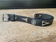 Leather Western style Belt With Concho’s - Size S. 28” Waist. Womens 