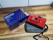 Halina 35mm Compact Camera red