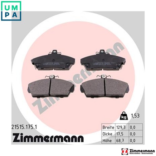 Brake pad set disc - brake,
