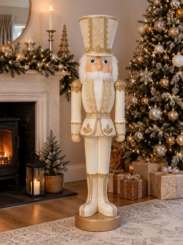 Large 100cm cream - , gold