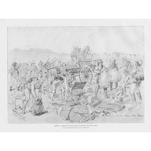 Boer war looting - war, wagon
