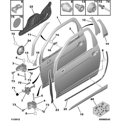 Genuine door protector - genuine,