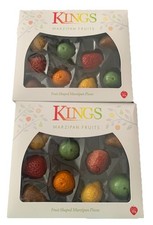Almond Marzipan Fruits 2 x 135g Boxes Kings BBE 03/2026