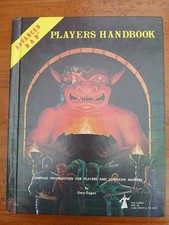 AD&D Players Handbook - early printing from 1980. TSR, D&D, Dungeons & Dragons.
