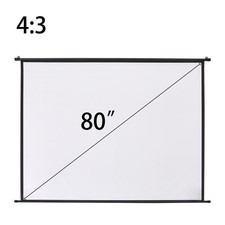 80"Pull Down Projector Screen