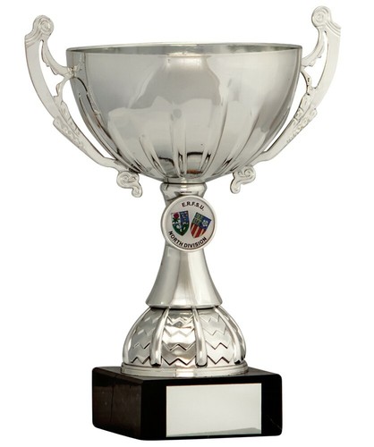 Large silver trophy cups with - large,