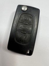 GENUINE PEUGEOT 3 BUTTON REMOTE FLIP KEY FOB. TESTED & WORKING. E33CI002