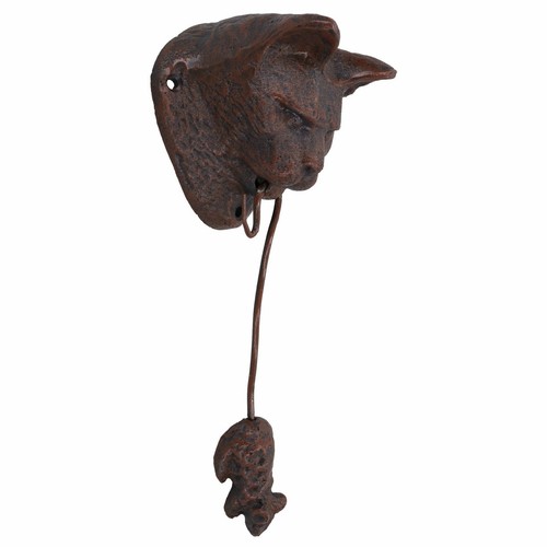 Cat mouse door knocker - cat,
