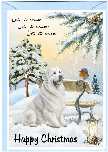 Pyrenean mountain dog 4 x - dog, a6