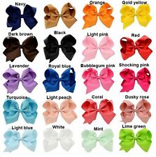 2" 3" 4" 5" 6" 8" 10" Hair Bows Alligator Hair Clips