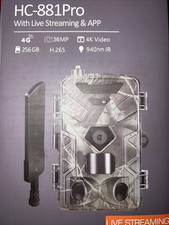 4K Hunting Game Trail Camera Wildlife Wireless Cam Night Vision with 4G Sim Card