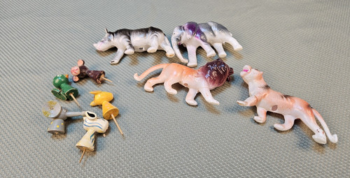 Vtg carousel cake animal - carousel,