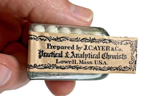 Antique 1880s ayer pills - 1880s,