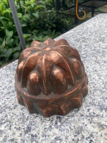 Vintage copper jelly mould - vintage,