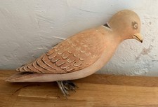 Antique wood decoy pigeon - antique,
