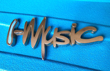 Renault Clio Megane 2009 on imusic i-music Badge Boot Side Emblem blue letter i