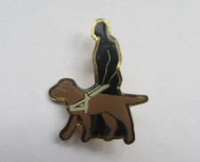 Blind Dog Guild Dog Lapel Pin Badge Brooch - Collectable