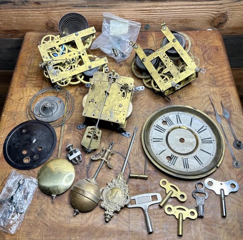 Lot vtg mechanical clock - ,