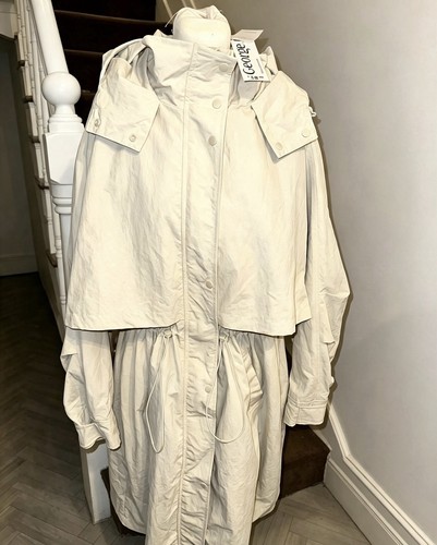 Stone crinkle longline mac - longline,