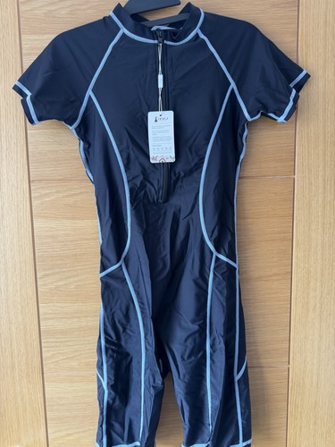 Ladies all one swimsuit - swimsuit, zip