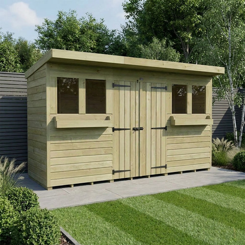 Pent summer shed - pent,