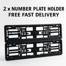 NUMBER PLATE HOLDER SURROUND FOR ANY CAR Front And Back Plate pair Universal