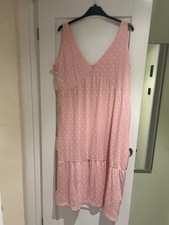 Ladies Pink Floral Pattern Long  Pretty Secrets Nightdress Size 20/22 NWOT