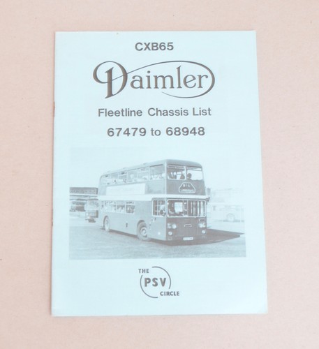 Psv circle chassis list - psv,