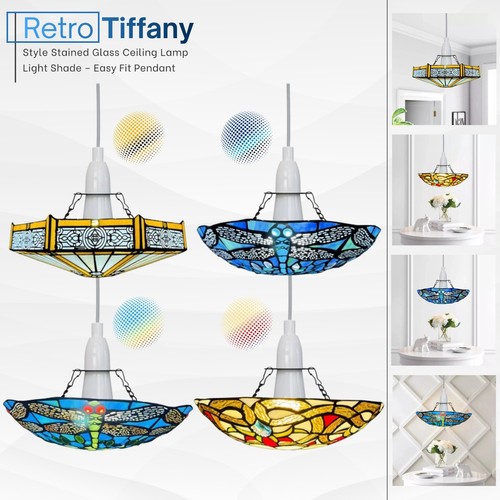 Tiffany style retro stained - tiffany,